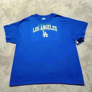 Genuine Merchandise Men's Blue LA Dodgers Short Sleeve Shirt Size 3XL NWT